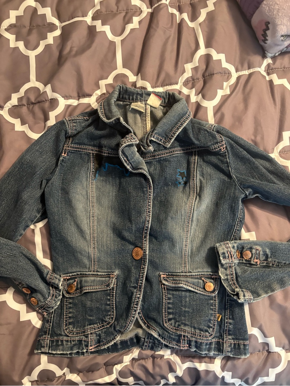 UNIONBAY Girls' Denim Jacket - Indigo Blue